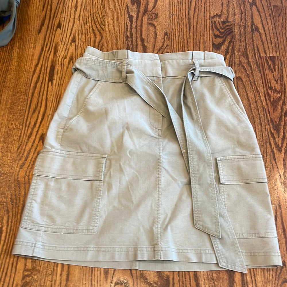 Green paper waist bag skirt